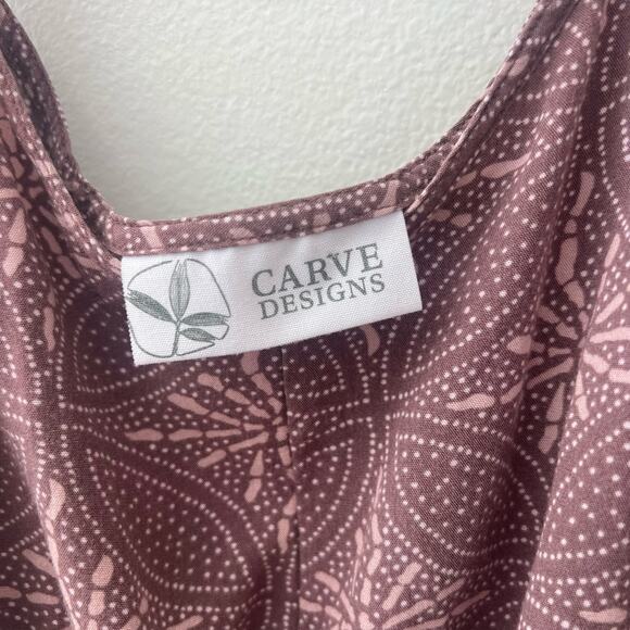 Carve Designs women’s ‎ Grayson Dress Midi Sleeveless Rayon Elastic Waist Sz XS - Picture 7 of 8